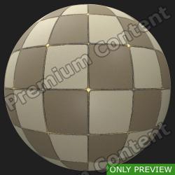 PBR Texture of Tiles Floor #4